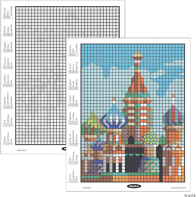 MindWare Color by Number Mystery Mosaics: (Book 9)