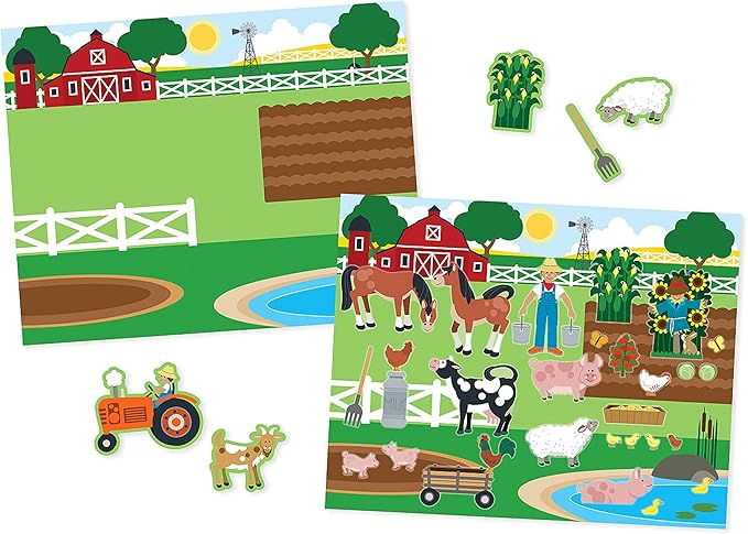 Melissa & Doug Reusable Sticker Pads Set: Habitats, Vehicles, Town: 115 Stickers - Restickable Stickers Book, Sticker Pads For Kids Ages 3+