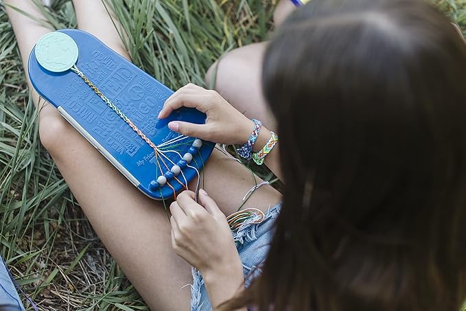 Choose Friendship, My Friendship Bracelet Maker®, an American Original | 20 Pre-Cut Threads - Makes Up to 8 Bracelets | Craft Kit, Kids Jewelry-Making Kit, Gifts for Girls 8-12