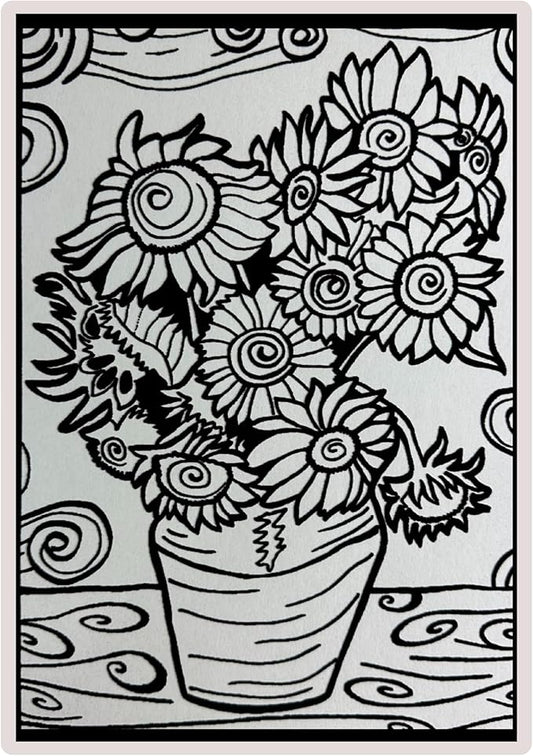 Sunflowers Small Size Picture 21 X 29.7Cm-Made in Italy