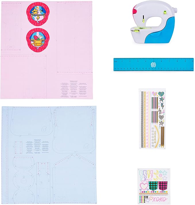 Cool Maker, Exclusive Neon Stitch ‘N Style Fashion Studio, Sews 8 Stylish Projects, Pre-Threaded Sewing Machine Toy, Arts & Crafts Kids Toys for Girls