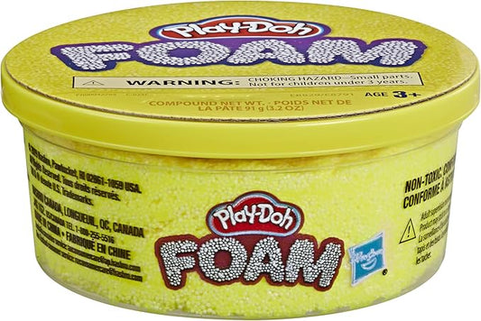 Play-Doh Foam Yellow Single Can of Non-Toxic Modeling Foam for Kids 3 Years & Up