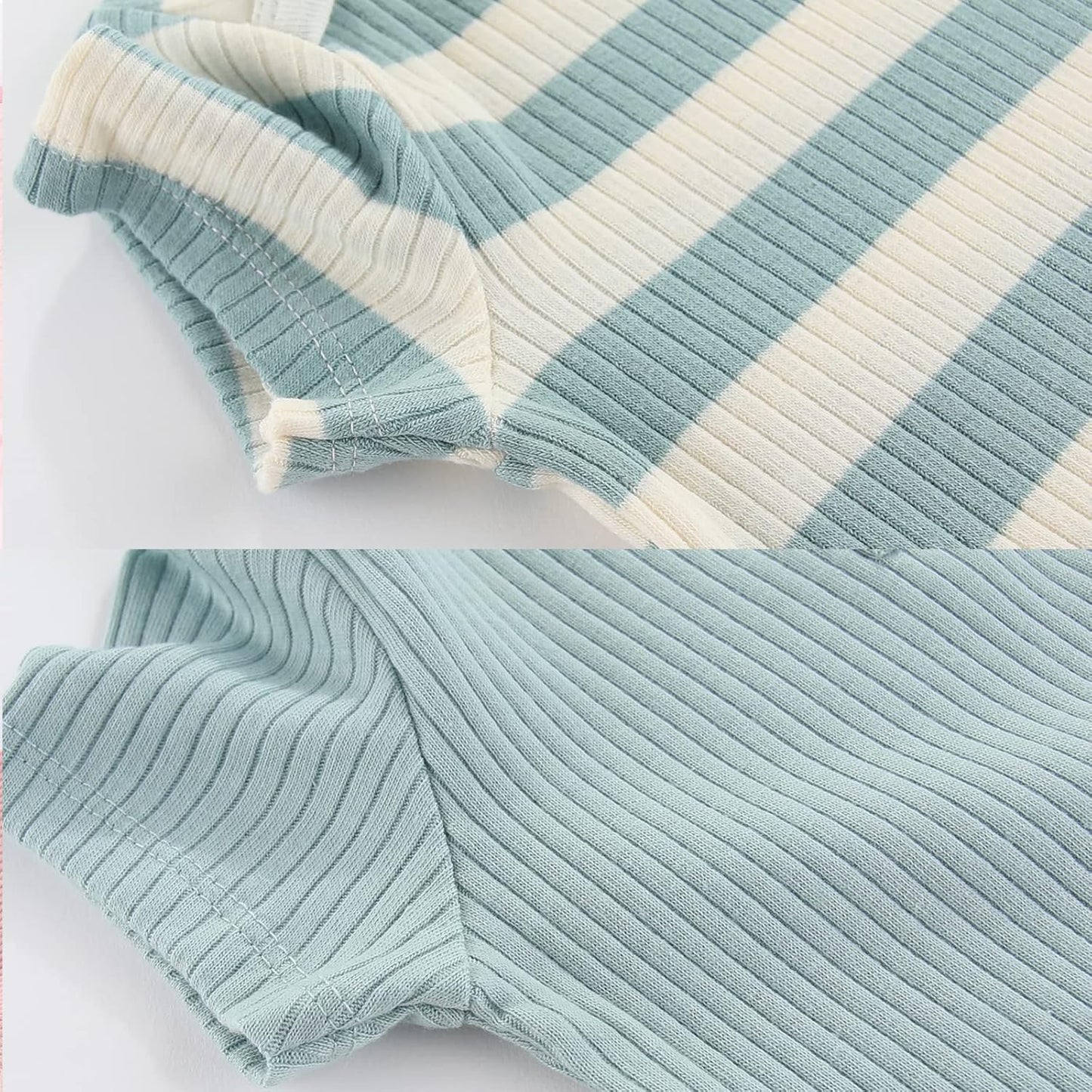 Newborn Baby Short Sleeve Bodysuit Cotton One-Piece Baby Clothes 5-Pack, 0-12 Months