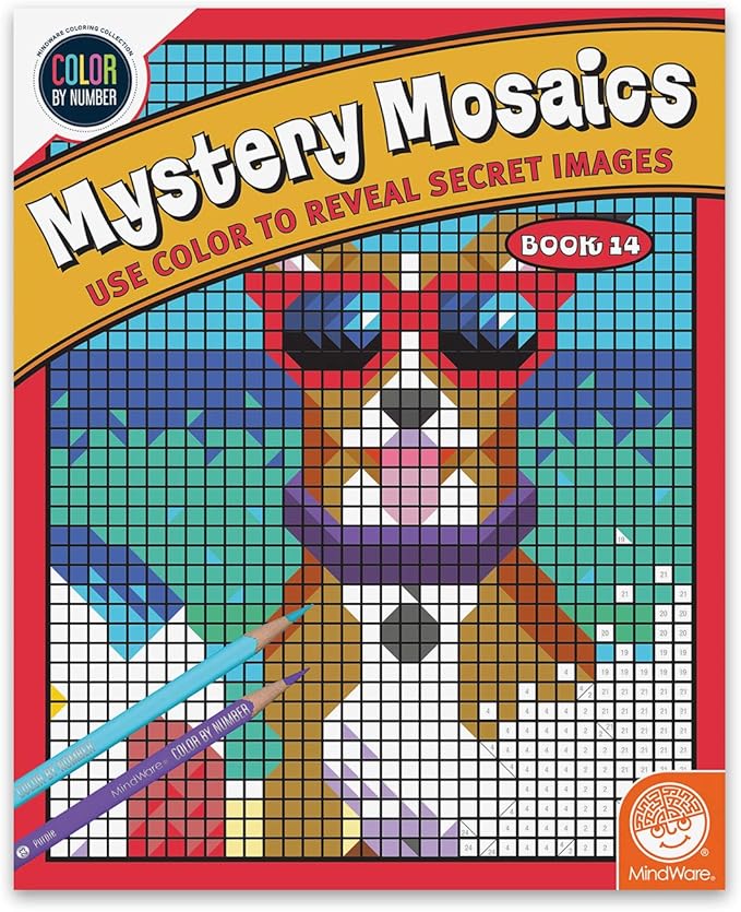 MindWare Color by Number Mystery Mosaics: (Book 14)