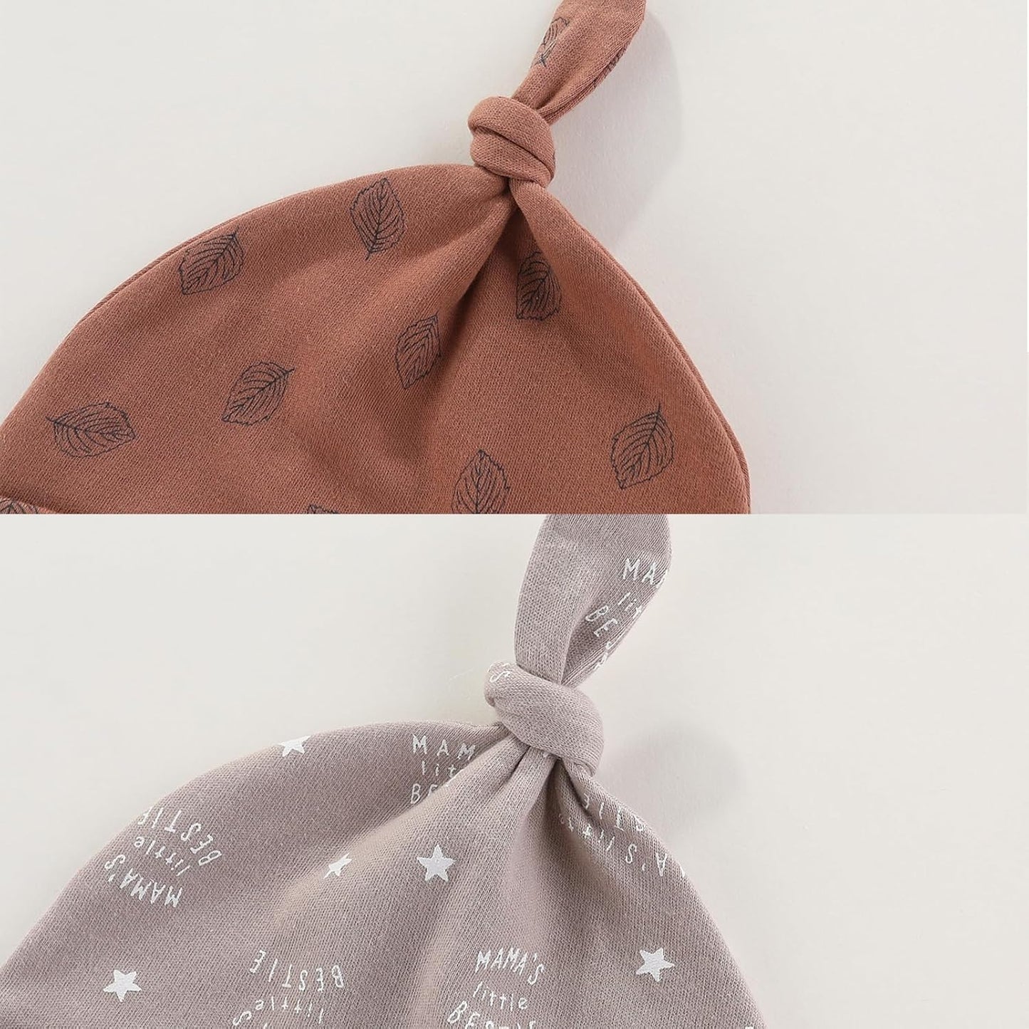 Baby Hat and Mittens Set Newborn Baby Hats Caps for Baby Boys Girls 0-6 Months 100% Cotton