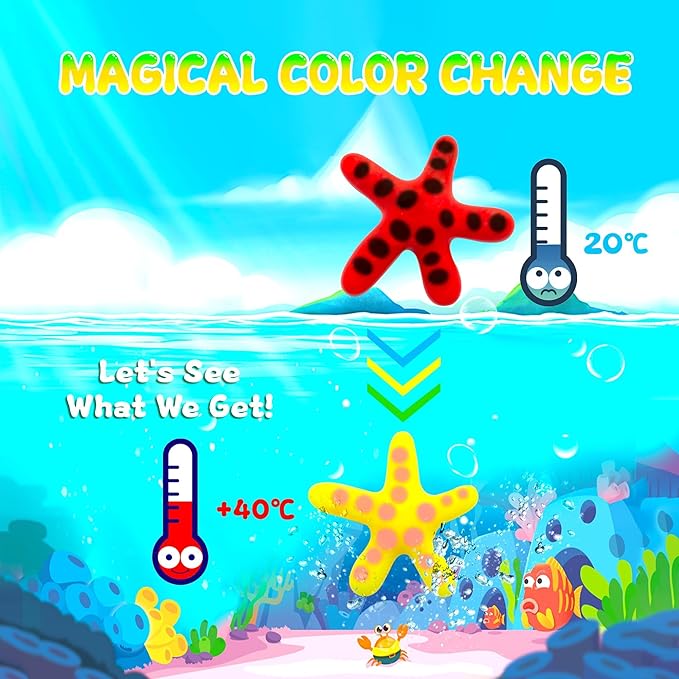 Kiditos Color Changing Magic Water Elf Toy Kit, Magic Aqua Fairy Water Gel Kit with 6 Color Changing Gels and 6 Molds. Christmas Gifts, Birthday Gifts, Party Favors, Arts&Crafts DIY STEM Kits for Kids