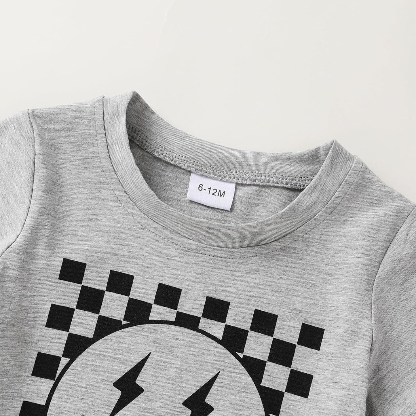 Happy Town Toddler Clothes Baby Boy Girl Smiley Face Shirt Short Sleeve T-Shirt Tee Summer Tops Outfits