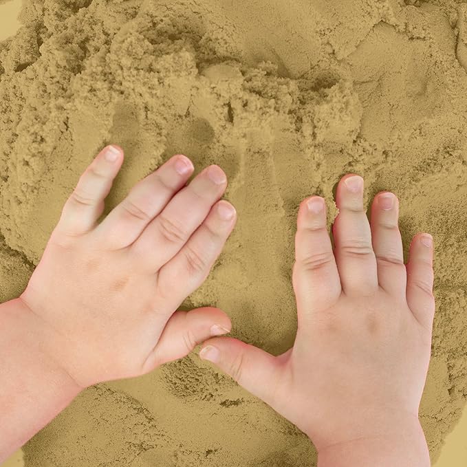 Sensory Sand Bulk 11 Pounds Natural Brown Color Play Sand in Container