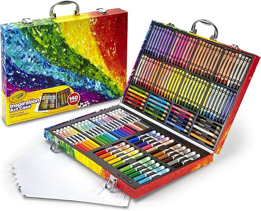 Crayola Inspiration Art Case Coloring Set - Space (140ct), Art Kit For Kids, Toys for Girls & Boys, Art Set, Gift for Kids [Amazon Exclusive]