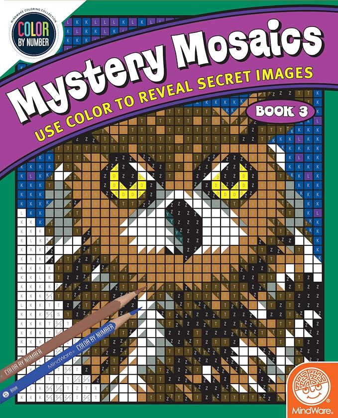 MindWare Color by Number Mystery Mosaics: (Book 3)