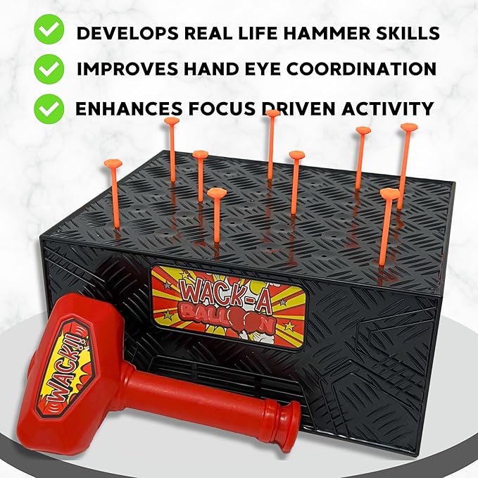 Wack A Balloon Strategy Board Game | Family Game Night Favorite | Engaging for Kids and Adults | Play Solo Or Challenge Friends | Popular Social Media Games Everyone Can Play | Ages 4+