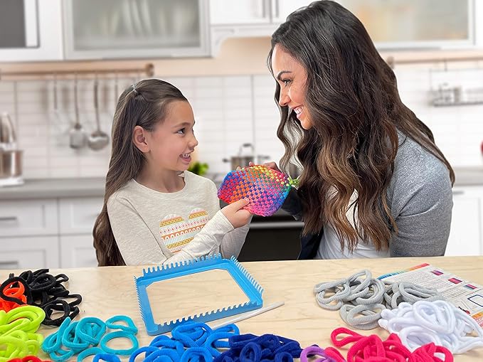Hapinest Make Your Own Potholders Weaving Loom for Kids, Weaving Loom Kit, Pot Holder Loom Kit for Beginners, Potholder Loops Arts and Crafts Kit for Kids Girls Boys Ages 6 7 8 9 10-12 Years Old & Up
