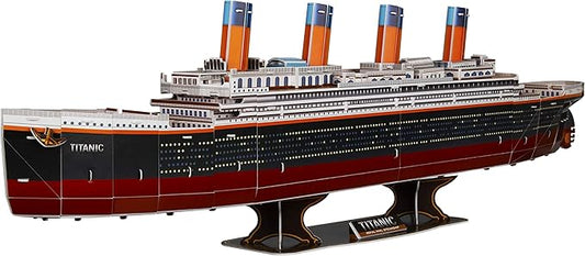WISESTAR 32.2" L Large Titanic 3D Puzzles Model for Adults and Kids, 116PCS Sinking Cruise Boat Ship Play Model Game Toy Craft Kits, Educational Toy Birthday Gift for Boys Girls