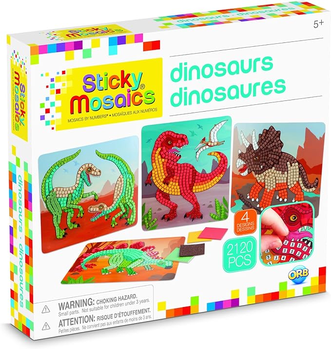 ORB Sticky Mosaics Dinosaurs