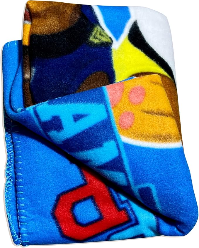 Paw Patrol Throw Blanket (Blue/Stripes, 40 inch x60)