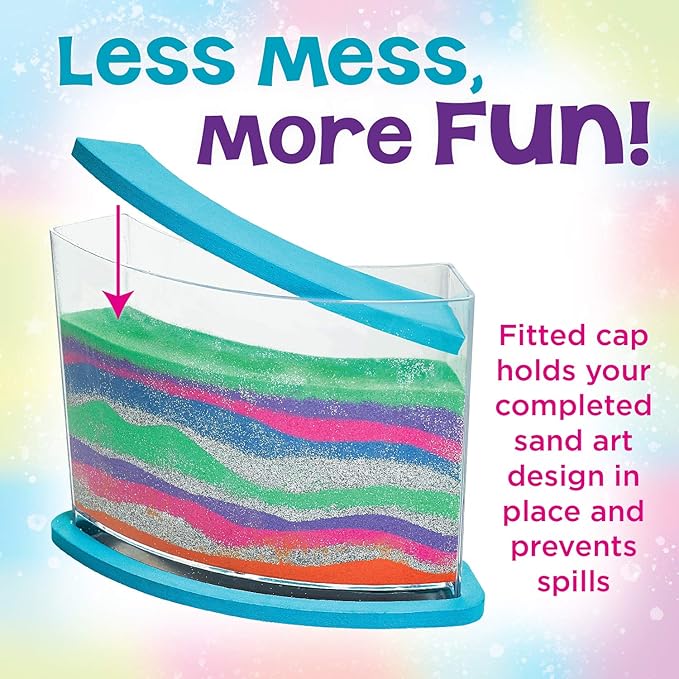 Creativity for Kids Rainbow Sandland - Make Your Own Sensory Sand Art for Kids - Arts and Crafts for Kids Age 6+