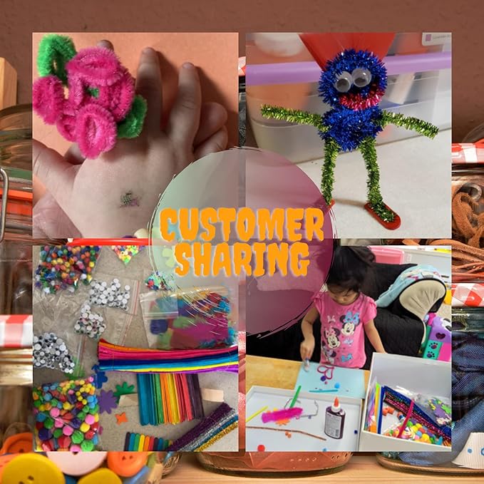 GoodyKing Arts and Crafts Supplies for Kids - 1170Pcs+ Craft Art Supply Kit for Toddlers Kids Craft Supplies & Materials Age 4 5 6 7 8 9 - All in One D.I.Y. Crafting School Supplies (Large)