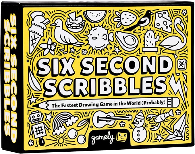 Six Second Scribbles: The frantically Fast and fantastically Fun Drawing Game | A Family Friendly Party Game for Children, Teens and Adults (Six Second Scribbles)