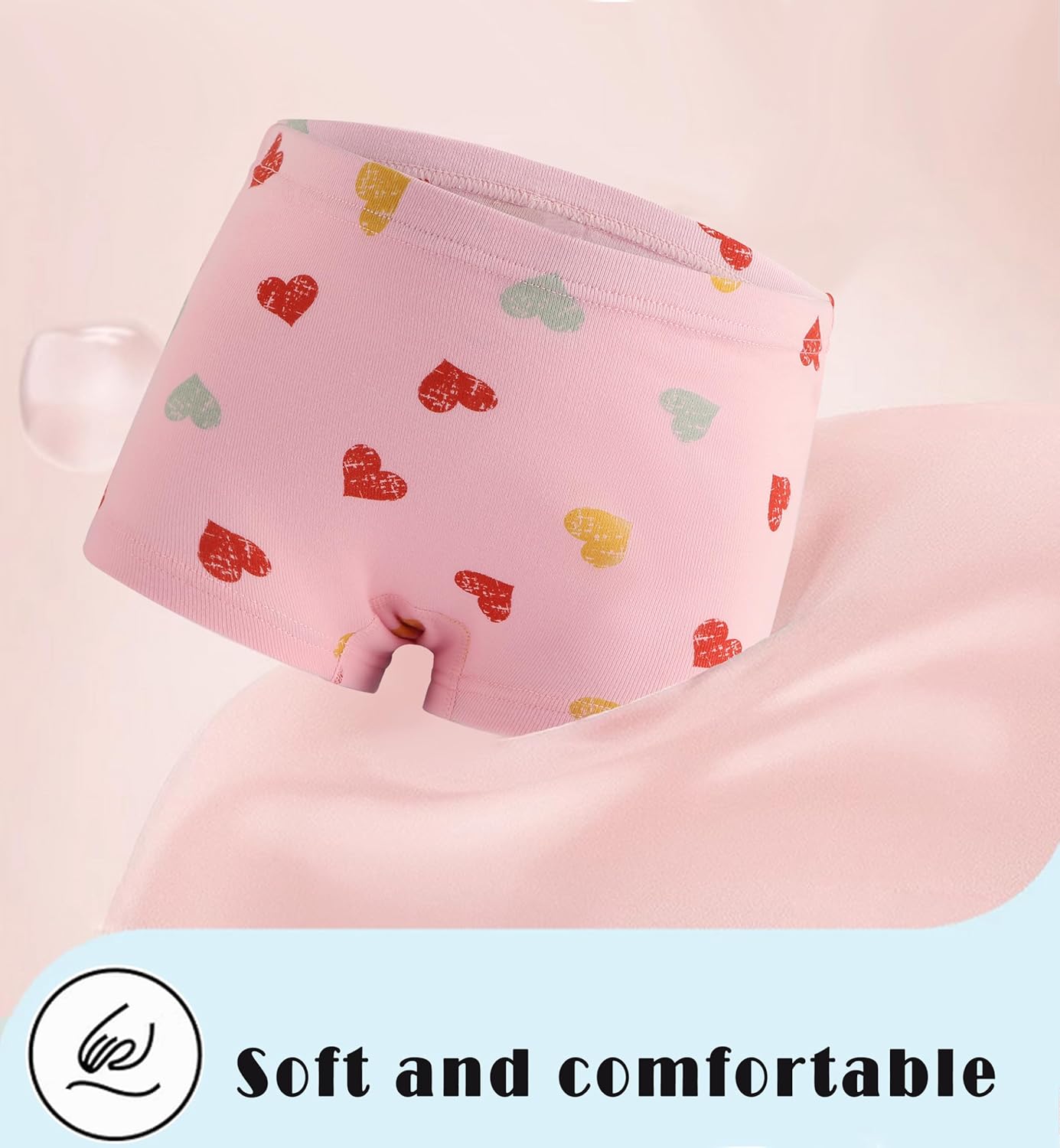 Sladatona Soft Girls Boyshort Panties Cotton Briefs Kids Underwear