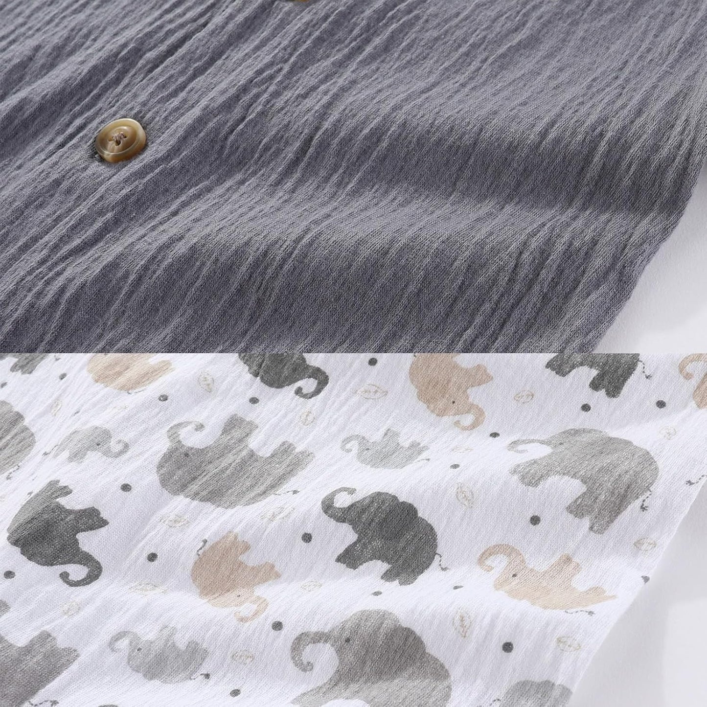 Baby Girl Romper Button Jumpsuit Summer Infant Boy Clothes for 0-24 Months