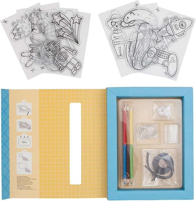 Tiger Tribe: Shrinkies - Ultimate Collection - Color & Bake to Create Charms for Jewelry & Keychains, Craft Kit, Kids Ages 5+, Adult Supervision