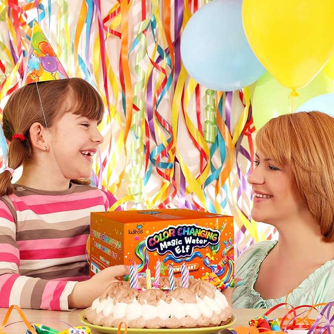 Kiditos Color Changing Magic Water Elf Toy Kit, Magic Aqua Fairy Water Gel Kit with 6 Color Changing Gels and 6 Molds. Christmas Gifts, Birthday Gifts, Party Favors, Arts&Crafts DIY STEM Kits for Kids