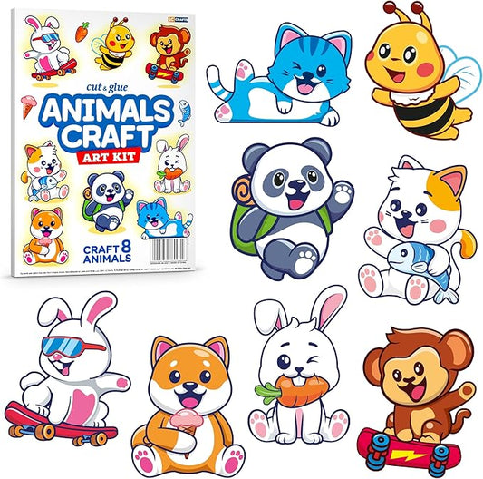 Toddler Craft Kit for Kids Ages 2-5 - Make Your Own Adorable Animal Friends