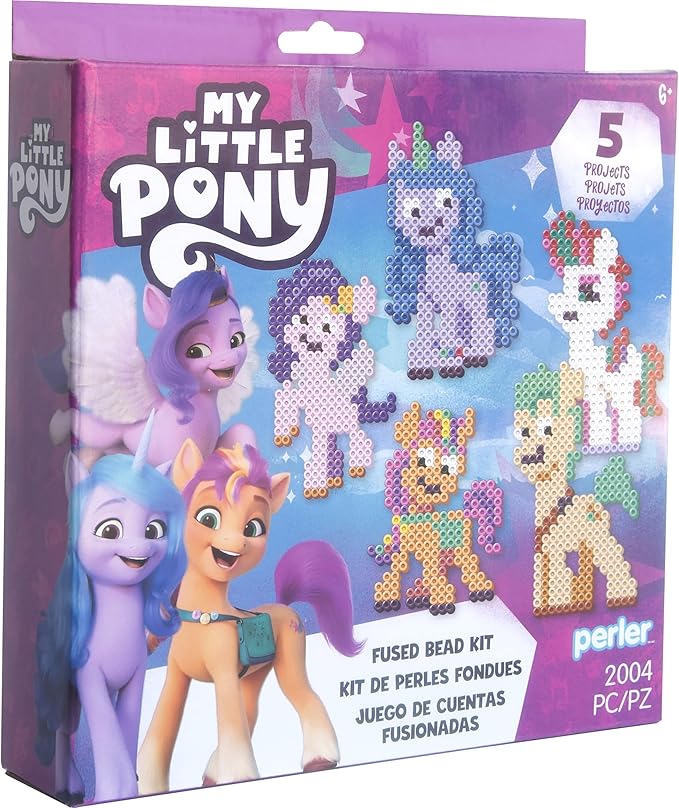 Perler Little Pony Activity Kit, Multicolor, 2004 Pieces, Ages 6 and up Peler Fused Beads