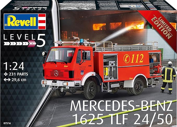 Revell 07516 Mercedes-Benz 1625 TLF 24/50 1:24 Scale Model Kit