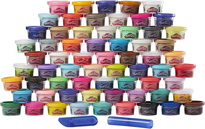 Play-Doh Ultimate Color Collection 65-Pack of 1-oz Cans, Includes Sparkle, Confetti & Color Burst, Back to School Classroom Supplies, Preschool Toys, Ages 2+ (Amazon Exclusive)
