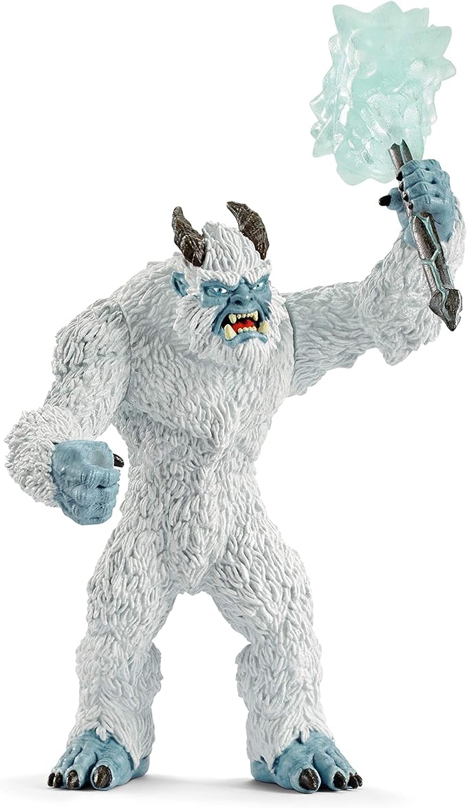 Schleich Eldrador Creatures Mythical Ice Creature with Frozen Hammer Figurine - Icy Monster Action Toy with Movable Arms and Ice Hammer Accessory, Durable Toy for Boys and Girls, Gift for Kids Ages 7+