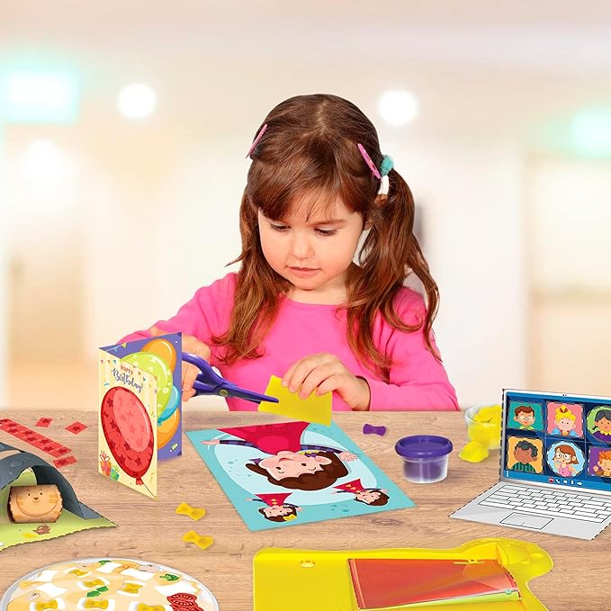 Imagimake My First Craft Kit | Arts and Crafts for Kids Ages 3-5 | Toddler Craft Kit with Scissor Skills | Toddler Girl Toys | 3-Year-Old Girl and Boy Gifts