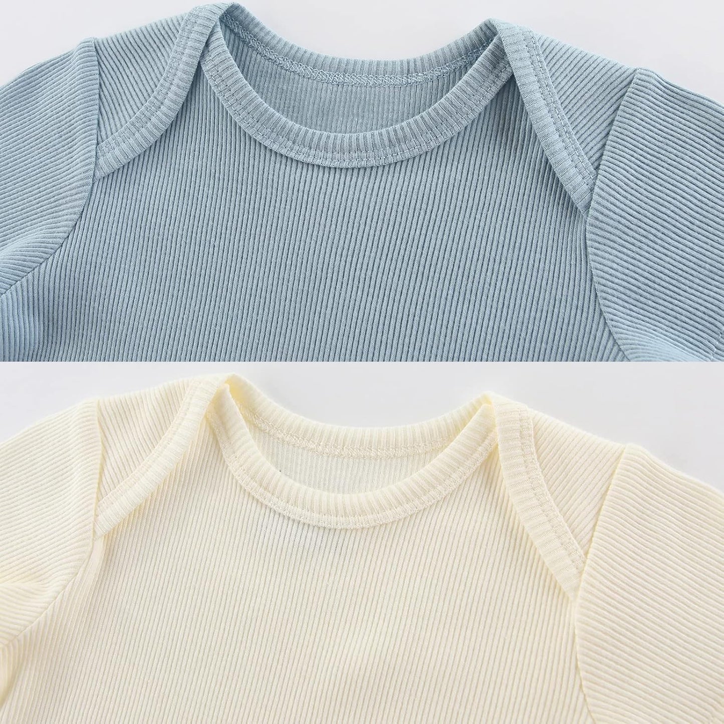 Newborn Baby Short Sleeve Bodysuit Cotton One-Piece Baby Clothes 5-Pack, 0-12 Months