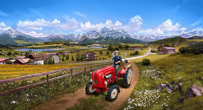 Revell 07823 Porsche Junior 108 (Easy-Click) Model Kit 1:24 Scale-Farming Simulator Edition