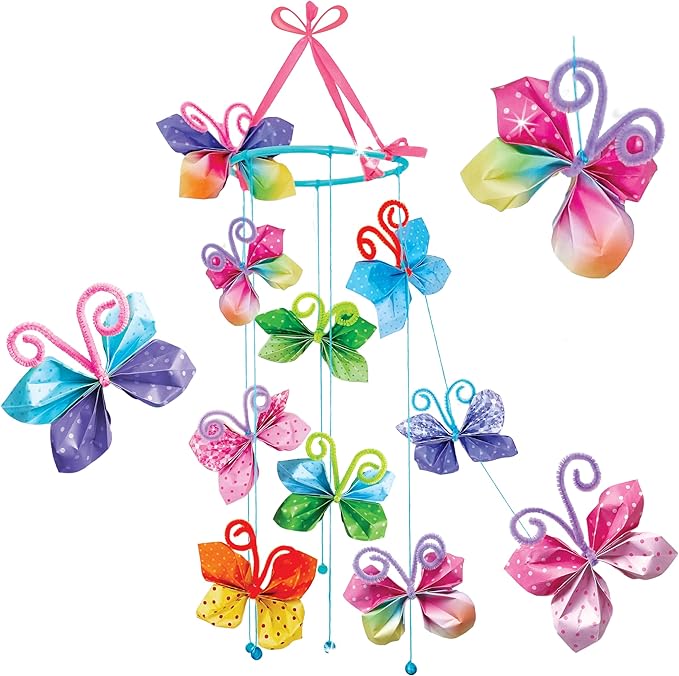 Totally Magical Butterfly Origami Mobile Kit in Keepsake Box to Make and Display