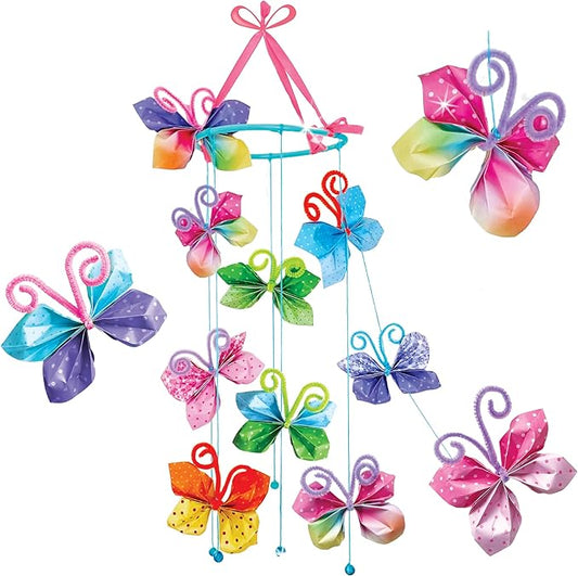 Totally Magical Butterfly Origami Mobile Kit in Keepsake Box to Make and Display