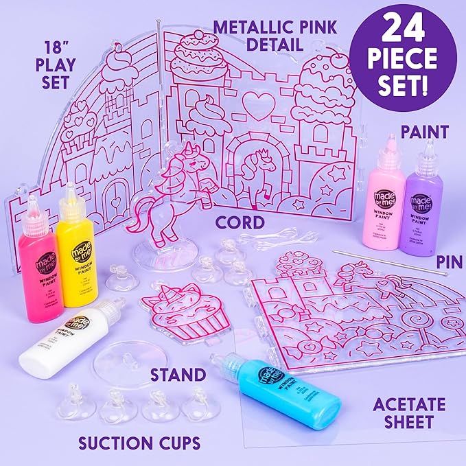 Yes Made by Me Paint & Create Window Art Worlds Unicorn Kit