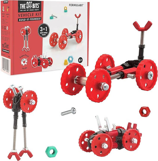 Vehicle Stem Building Toys, Educational Build Your Own Robot Toy for Kids Age 6 7 8 9+ Year Old Boys and Girls, Stem Toys Engineering Kit, Construction Toys Steam Gift - FormulaBit