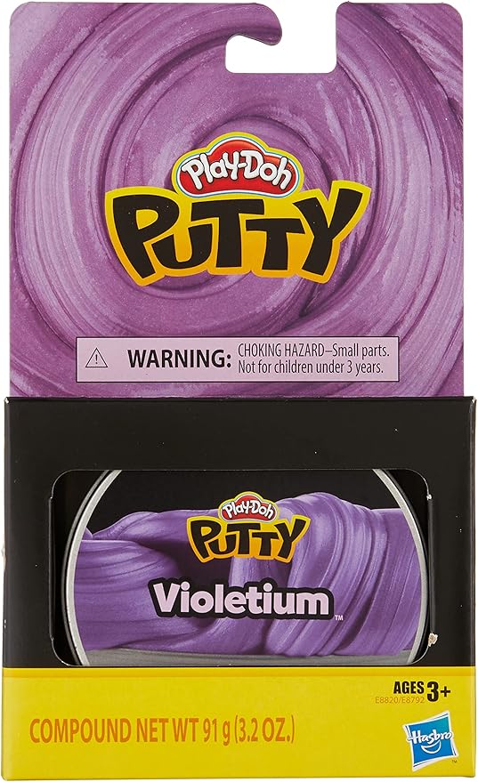 Play-Doh Putty Violetium Purple Putty for Kids 3 Years & Up, 3.2 oz Tin