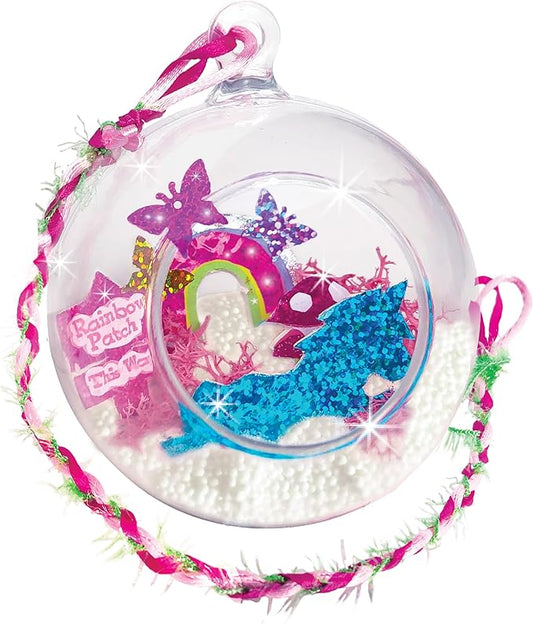 Totally Magical Unicorns Hanging Mini Diorama Terrarium Kit to Make and Display