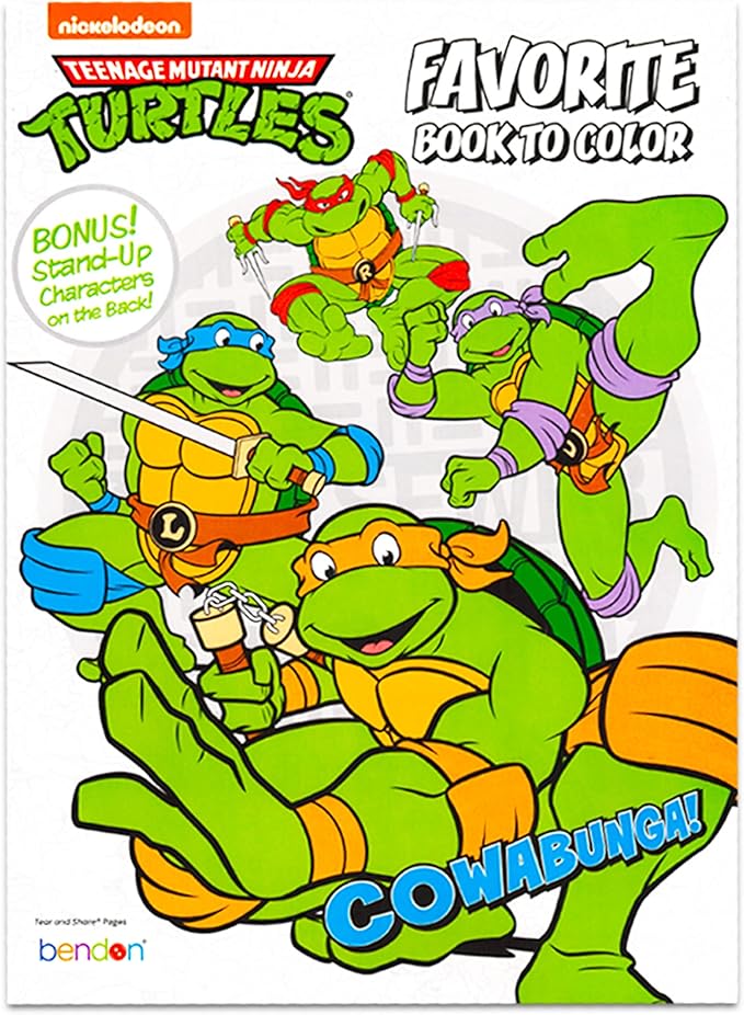 Teenage Mutant Ninja Turtles Activity Set with TMNT Coloring Book, Stickers, Games, Puzzles and More (Travel Activities Party Pack)