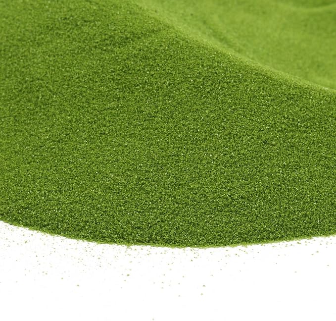 Shiny Stone Colorful Sand,Rainbow Sand,Art Sand,Colored Sand,Craft Sand,Decorative Wedding Vibrant Sand, 250g/0.55lbs/8.81oz for Kids Creativity Wedding Succulent Terrarium Vase (Grass Green)