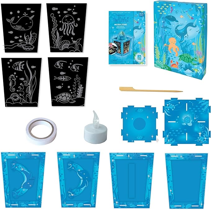 Totally Twilight Under The Sea Life Lantern Scratch Art Night Light Kit to Make and Enjoy
