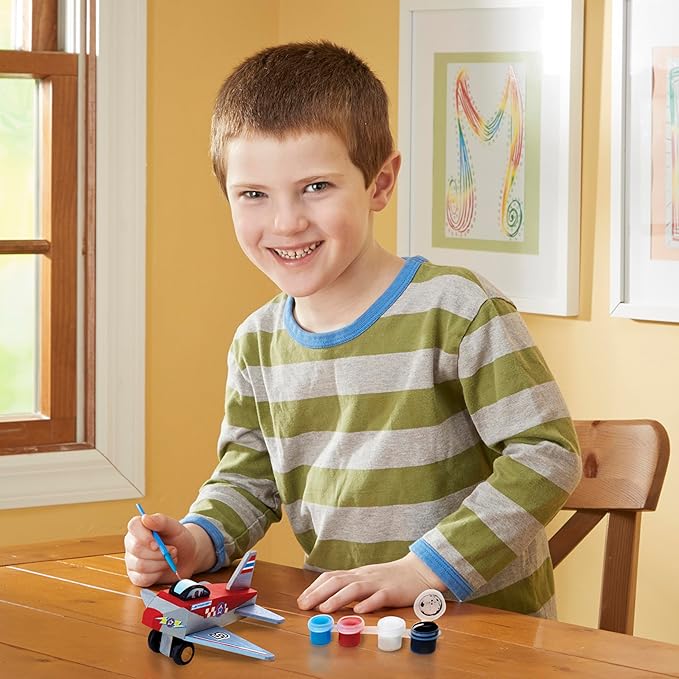 Melissa & Doug Decorate-Your-Own Wooden Plane Craft Kit
