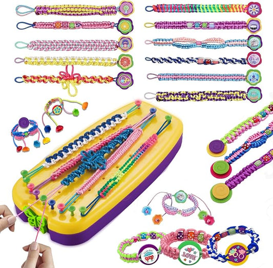 Zhuzhiloono Arts and Crafts for Kids Age 7-14 Friendship Bracelet Making Kit for Girls - Best Birthday Gifts Ideas for Girl 7 8 9 10 11 12 13 14 Year Old - Popular Bracelets String Maker Toys Set