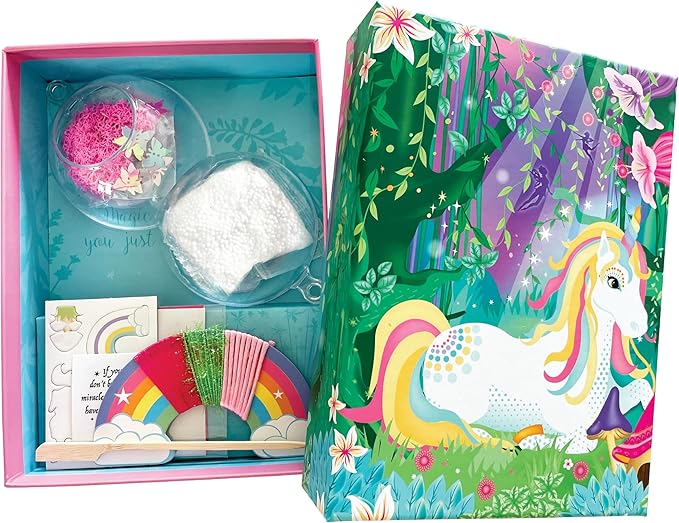 Totally Magical Unicorns Hanging Mini Diorama Terrarium Kit to Make and Display