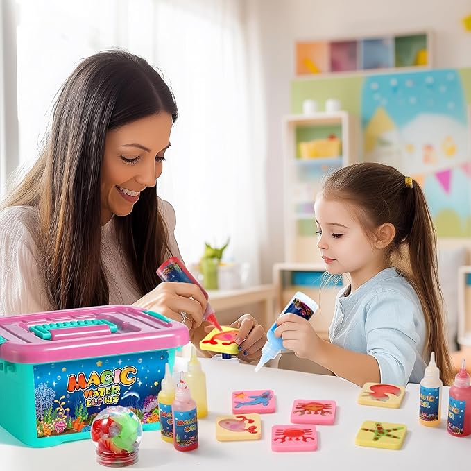 VXIENFTU Magic Water Elf Toy Kit for Kids,Aqua Fairy Water Gel Kit,DIY Magic Water Gel Craft Kit,Gift for Christmas, Birthday Gifts, for Boys Girls Party Favors