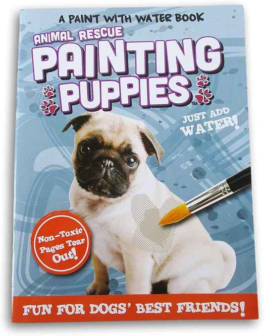 Animal Rescues Painting Puppies Paint with Water Book - 12 ''Paintings''