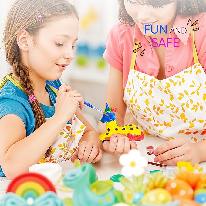 Neliblu DIY Unicorn Craft Kit - Unicorn Project Painting Kit - Paint Your Own Unicorn Masterpiece for Girls, Birthday Parties, and Creative Play - Ideal Gift Set for Little Pony Lovers