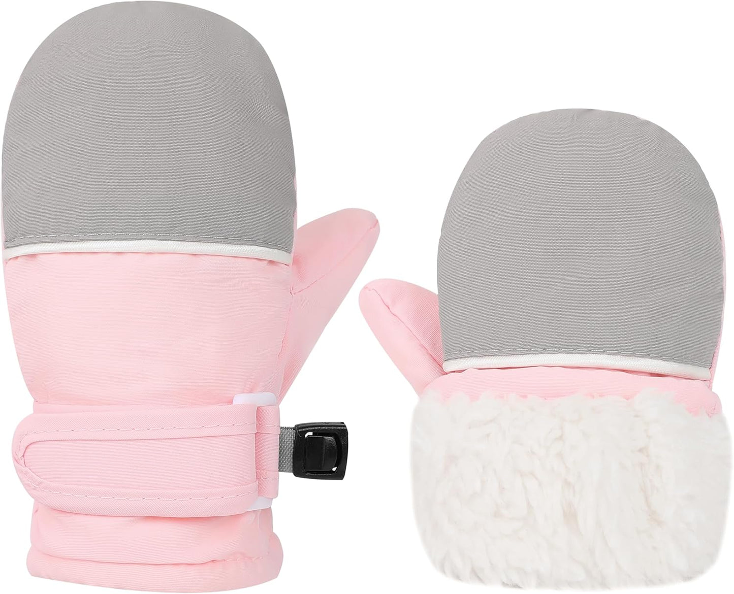 Toddler Gloves Kids Mittens Winter Warm Lined Fleece Gloves Waterproof Snow Baby Mitten for Boys Girls